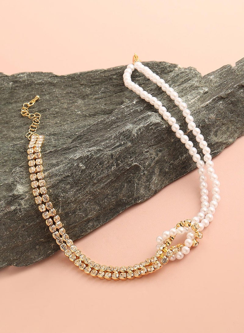 SOHI Party Multi-Layer Artificial Necklace Jewellery - Image 5