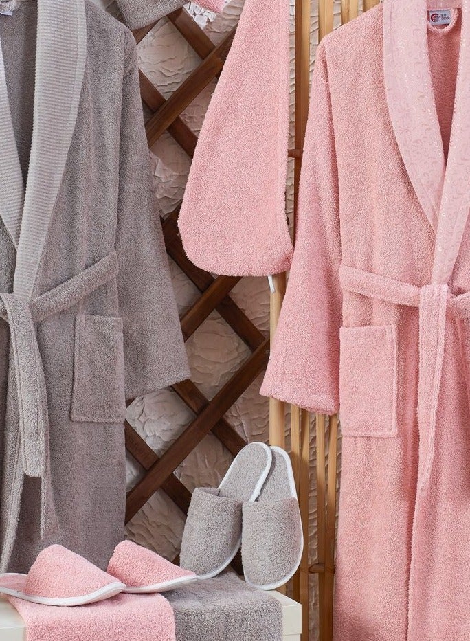 Family bathrobe, consisting of 11 pieces, 100% cotton, for women and men, bathrobe set - Image 2