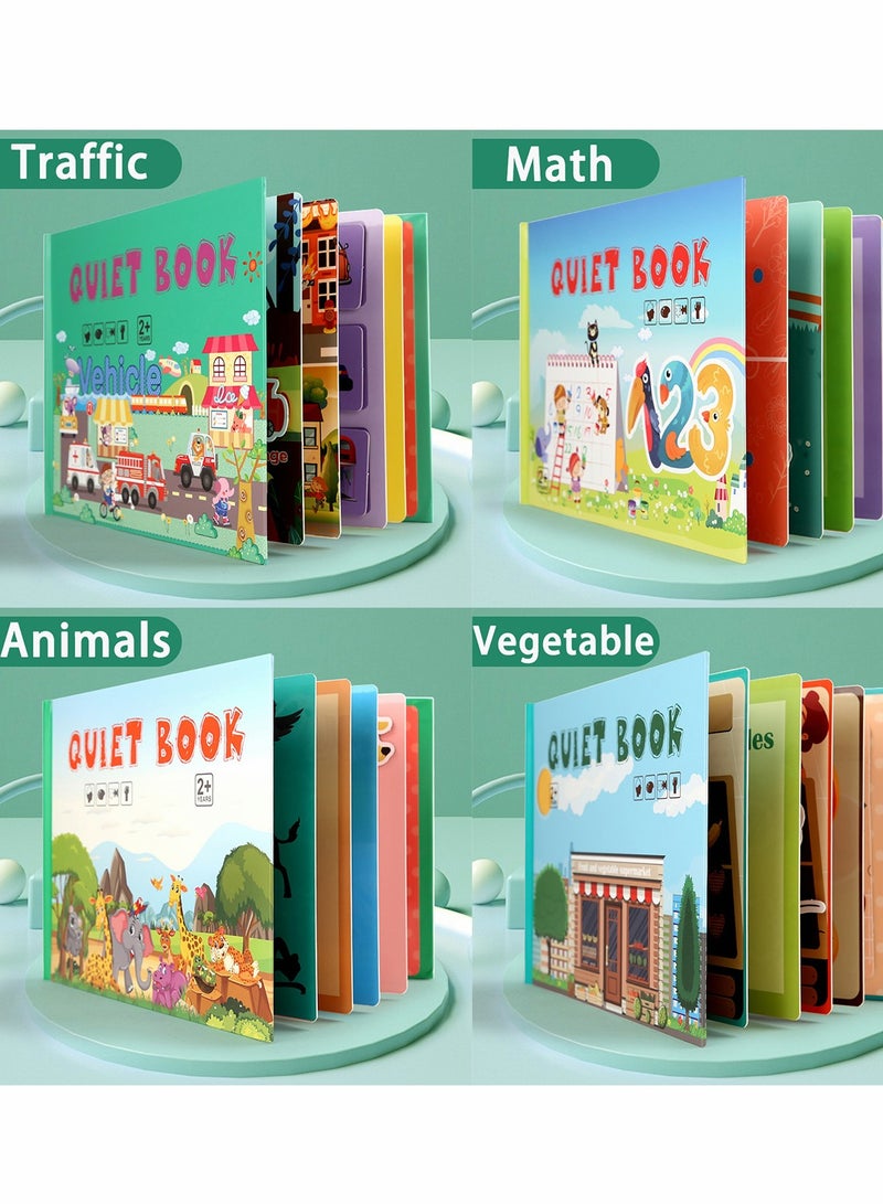 Quiet Toddler Book, Soft Activity Book for Baby, Learning Sensory Storybook, Life Skills Education and Recognition 3D Book, Montessori Interactive Toys - Image 3