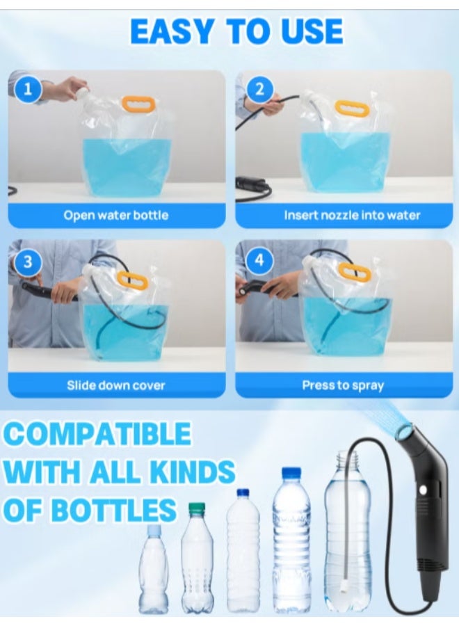 Compact bidet sprayer for travel.Portable Electric Bidet shattaf with 1.2m Hose and 5L Water Bag - Rechargeable, Compact, and Versatile Personal Hygiene Solution for  Home, Baby Care, Camping。Limited time special prices,Yellow Friday Sale - Image 5