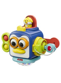 XiuWoo Montessori Toys for 1-3 Year Old, Sensory Toys for Toddlers, Travel Activities Busy Cube, Baby Gifts for 12-18 Month, Motor Skills Educational Learning Toys  - Image 1
