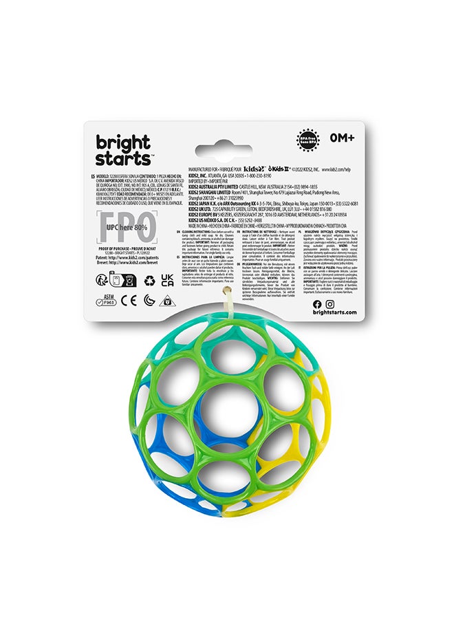 Bright Starts - Oball Classic Easy-Grasp Toy - Blue/Green - Image 1