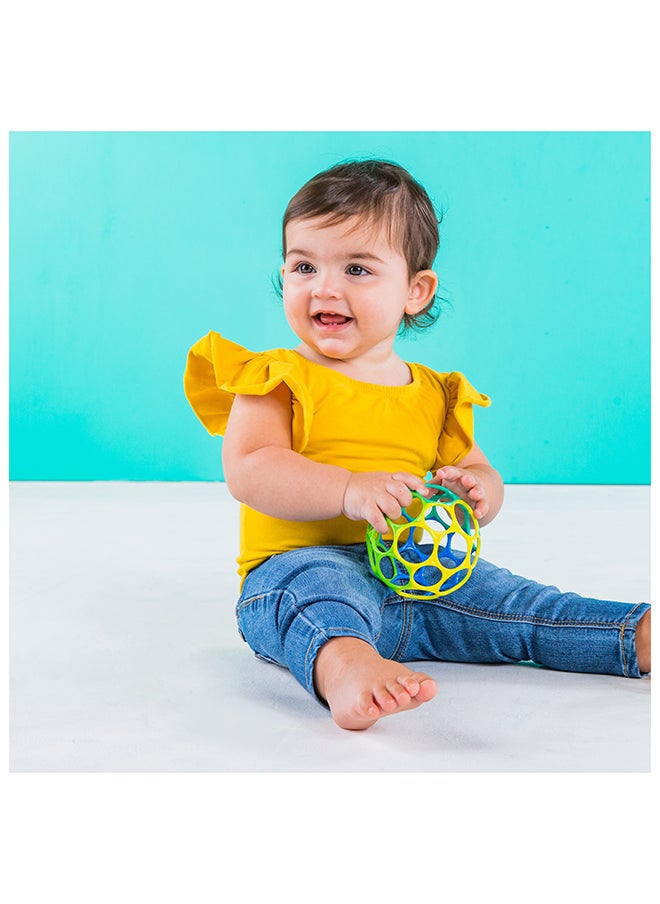 Bright Starts - Oball Classic Easy-Grasp Toy - Blue/Green - Image 1