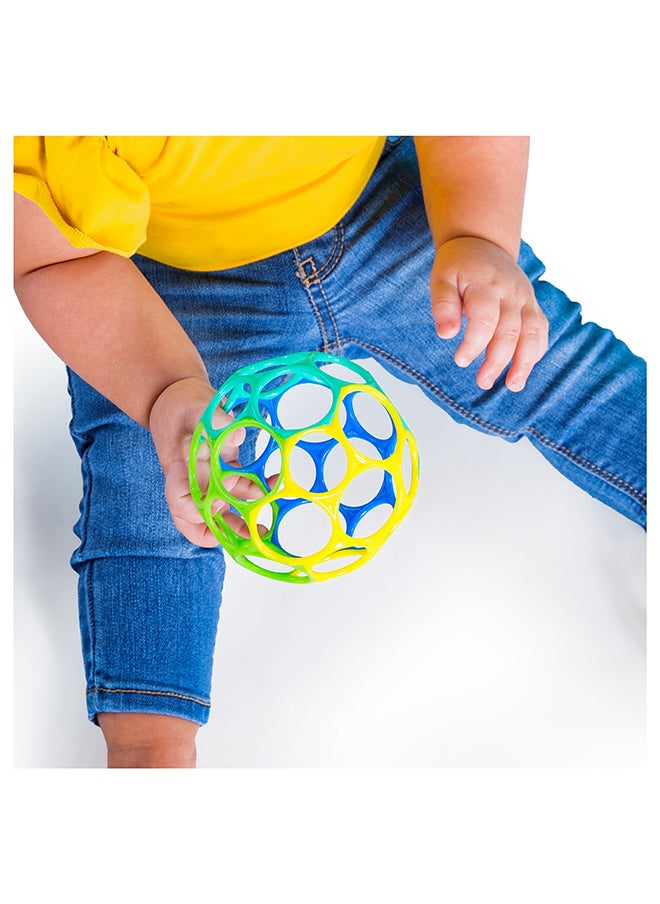 Bright Starts - Oball Classic Easy-Grasp Toy - Blue/Green - Image 1