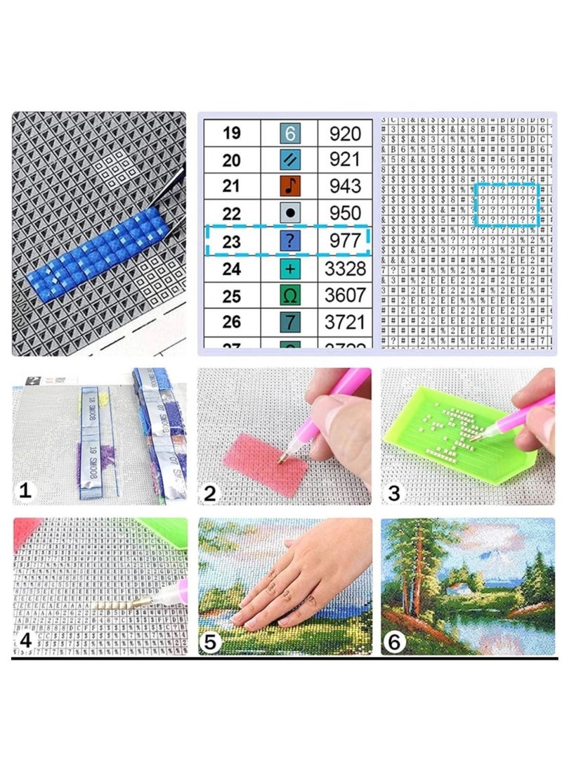 STRATEG DIY 5D Round Diamond Painting Multicolor - Image 4