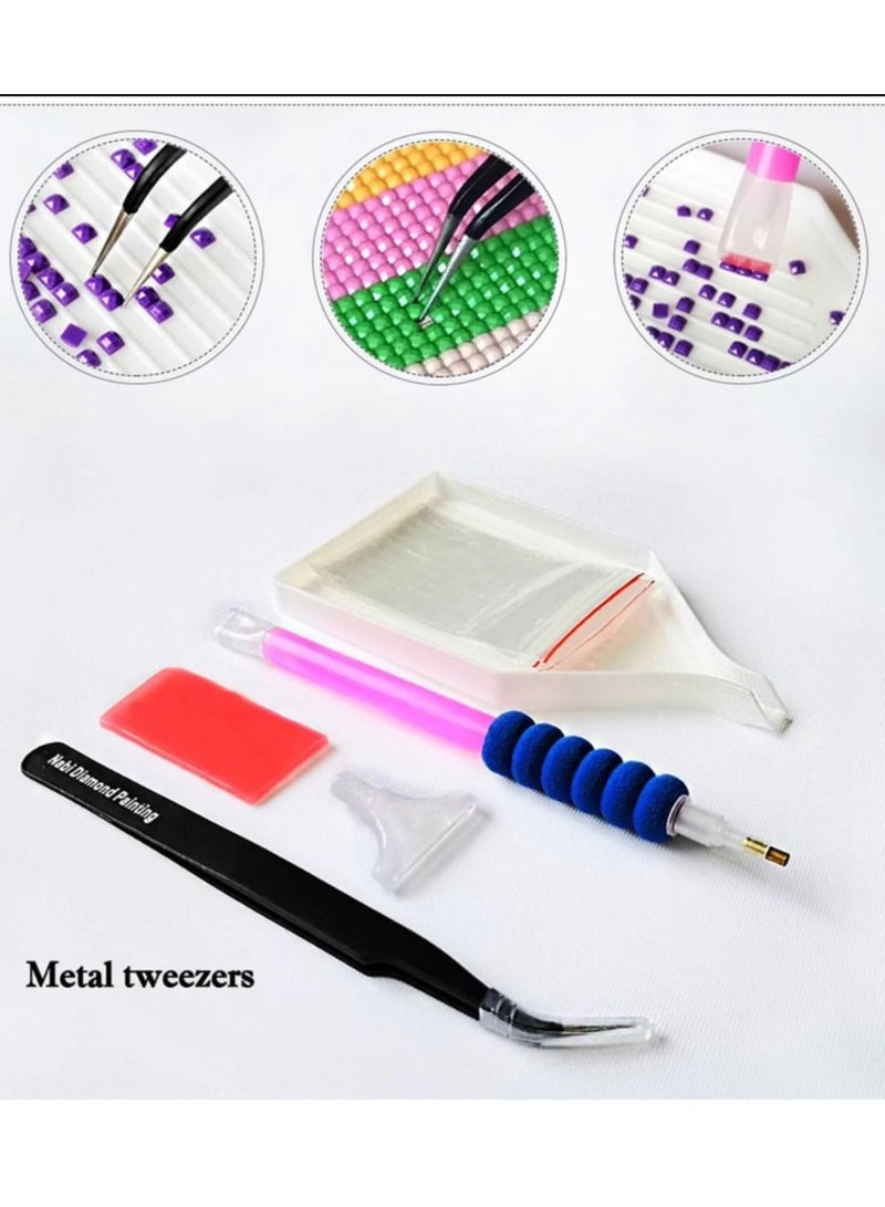 STRATEG DIY 5D Round Diamond Painting Multicolor - Image 5