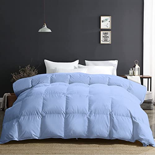 Razzai 500 GSM Winter Comforter Premium Collection Quilted microfiber Comforter (90" x 100" Inches/228cm x 254cm) - Double Bed Comforter|Sky Blue| TC - 400 - Image 3
