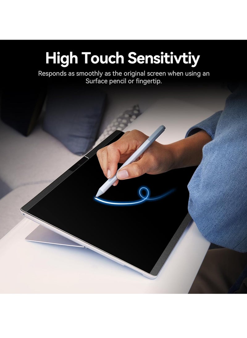Magnetic Privacy Screen Protector for 12.4 inch Microsoft Surface Laptop Go 3/2/1, Removable Anti Glare Blue Light Privacy Filter, Anti Peeping Black Protector Security Private  - Image 5