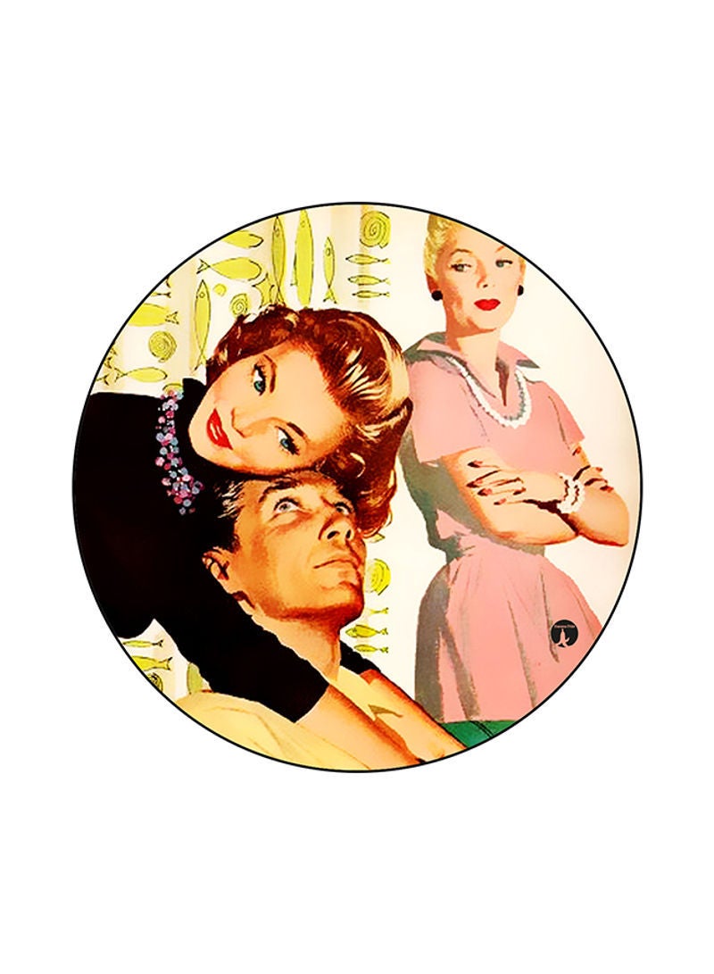 RKN Vintage Art Printed Mouse Pad Multicolour