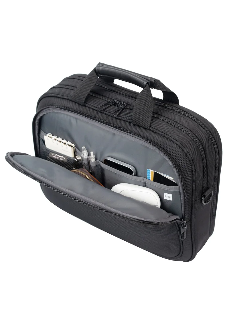 Cabinpro  Premium Laptop Bag 15.6-inch Water Resistant Shoulder Computer Bag with Adjustable Shoulder Strap for Men and Women CP013 Black  | Best Price UAE