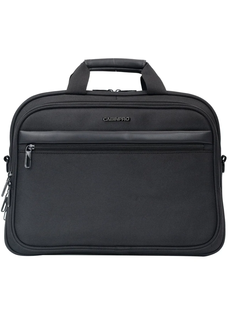 Cabinpro  Premium Laptop Bag 15.6-inch Water Resistant Shoulder Computer Bag with Adjustable Shoulder Strap for Men and Women CP013 Black  | Best Price UAE