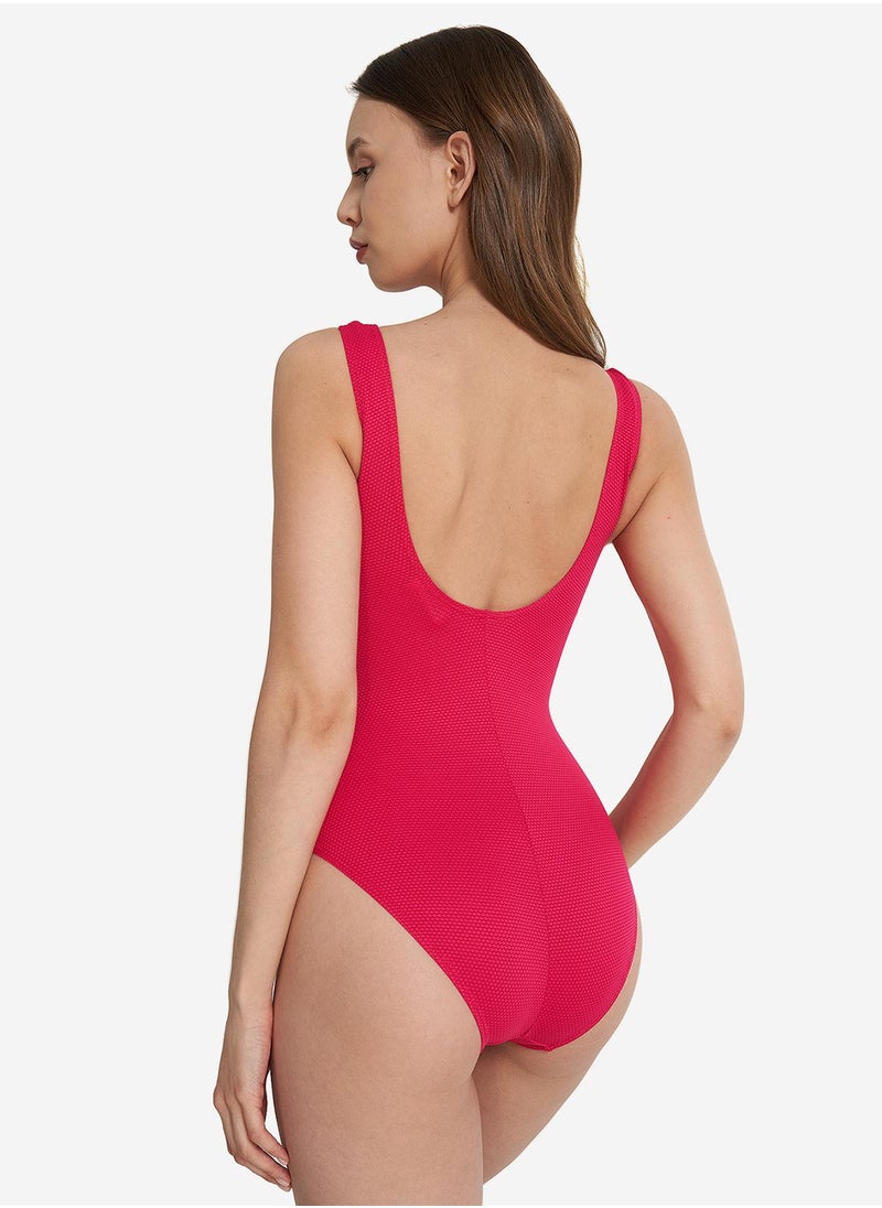 Joss Joss Women's Swimsuit with Internal Support Fuchsia – Removable Cups, Comfortable Fit, Stylish Design, Ideal for Swimming & Beach  - Image 2