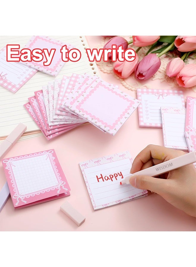 Quantum 120 PCS Sticky Notes, Cute Pink Bow Sticky Notes Set, Perfect for Home, Office Classroom Reminders & Creative Notes - Image 5