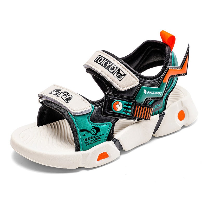 Children'S Sandals For Boys Summer Stylish Kids' Beach Shoes Breathable Elementary School Students' Shoes - Image 1