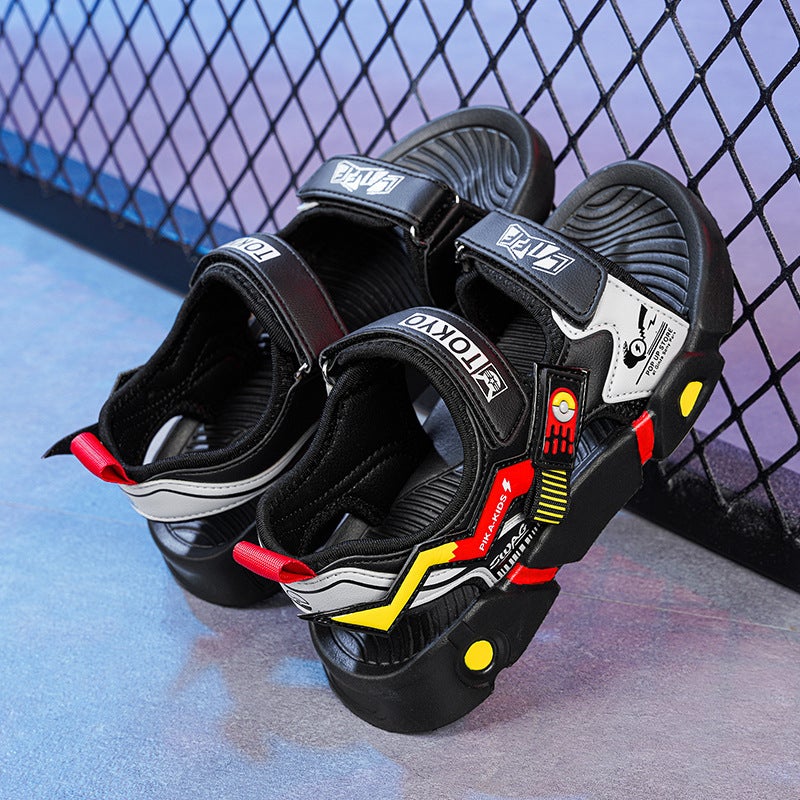 Children'S Sandals For Boys Summer Stylish Kids' Beach Shoes Breathable Elementary School Students' Shoes - Image 4
