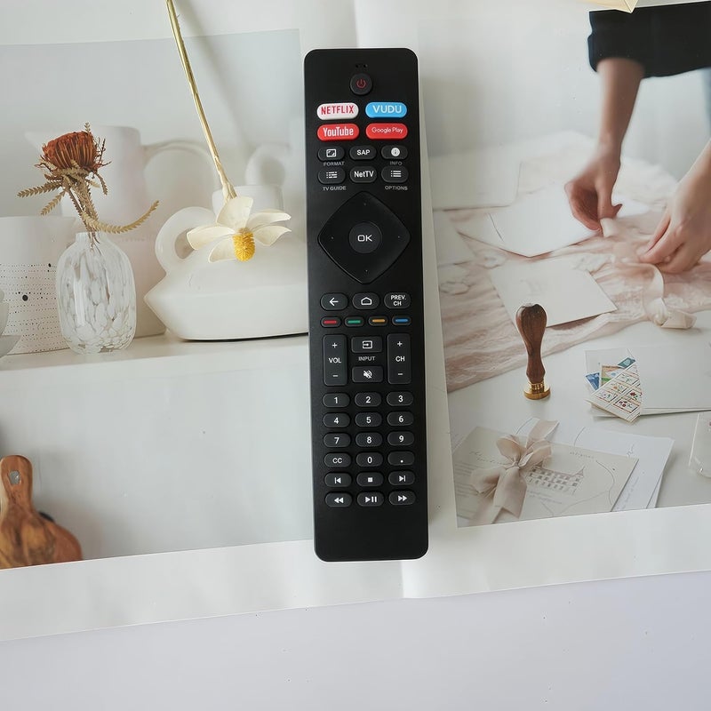 Replacement Remote Control Compatible for Philips Android Smart TV 43PFL5604/F7 55PFL5766/F7 50PFL5766/F7 55PFL5604/F7A 65PFL5766/F7 65PFL5604/F7A 65PFL5704/F7A 75PFL5704/F7 - Image 5