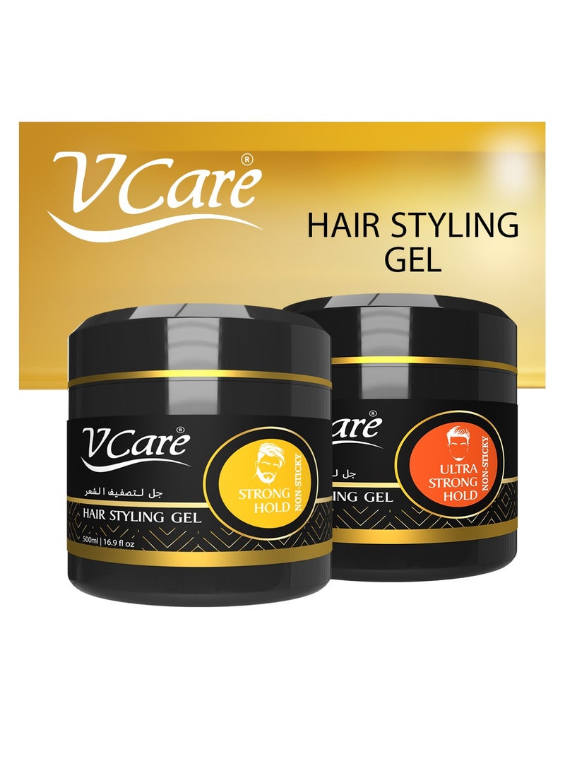 VCare V Care 500ml Professional Hair Gel,With Glycerin & Castor Oil,Ultra Strong Hold Styling,Refreshing Fragrance,Non Sticky  - Image 5