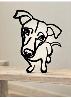 EROTNGO EROTNGO Cartoony Jack Russell Terrier Minimalist Art Sculpture for Tabletop Decor and Gifts  - Image 1