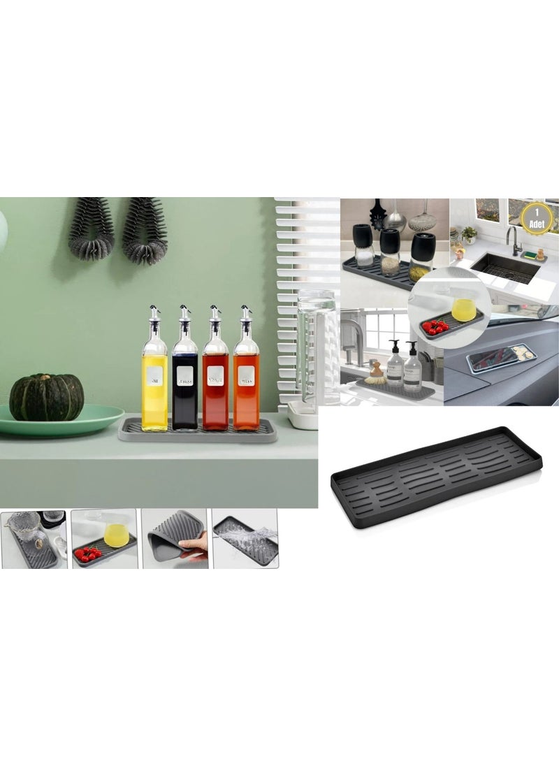 Afili Home - Silicone Oil Can Base, Oil Can Stand Base, Multi-Purpose Organizer Presentation, Soap Dish Base - Image 1