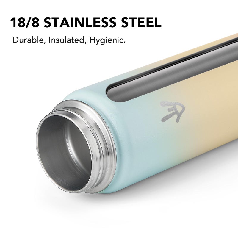 Enerbone 32 oz Insulated Water Bottle, Stainless Steel Bottle with Carrying Strap, Double-Wall Vacuum Insulation Design, Leakproof Sports Bottle with Straw, Keep Drinks Cold or Hot for Hours - Image 4