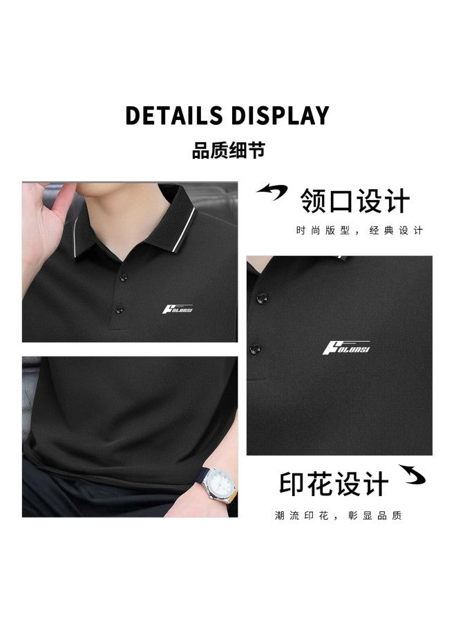 FOLUNSI summer Men's Polo Shirt - Lightweight, Breathable, Skin-friendly Business Casual T-shirt With Classic Collar - Image 3