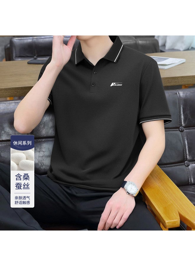 FOLUNSI summer Men's Polo Shirt - Lightweight, Breathable, Skin-friendly Business Casual T-shirt With Classic Collar - Image 2