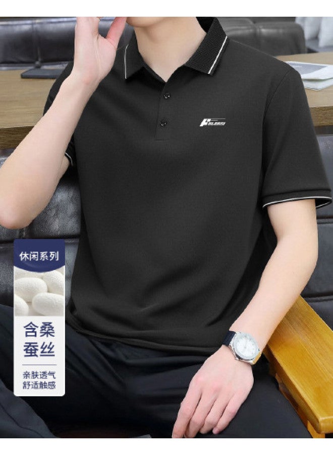 FOLUNSI summer Men's Polo Shirt - Lightweight, Breathable, Skin-friendly Business Casual T-shirt With Classic Collar - Image 1
