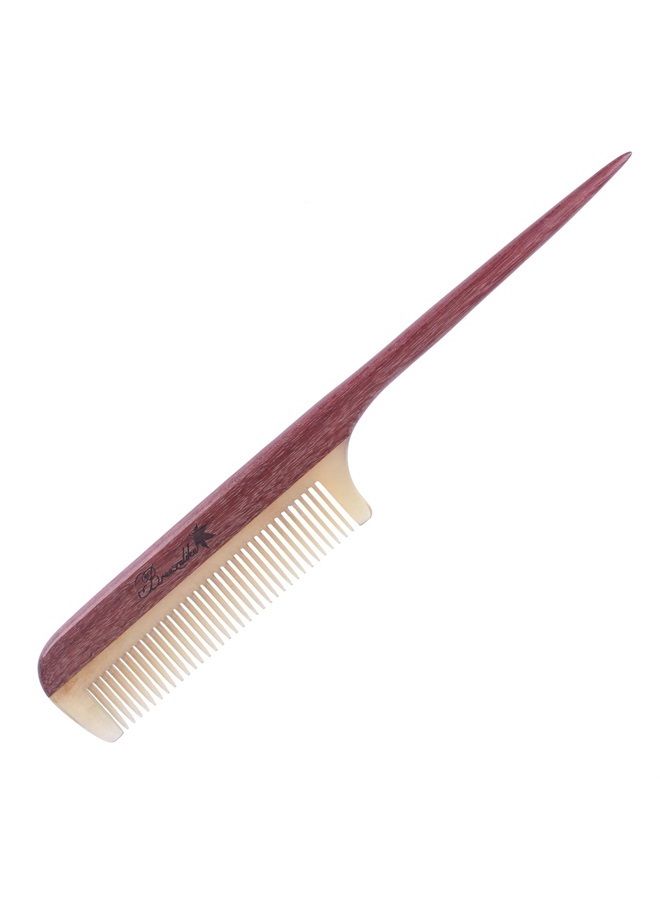 Breezelike Hair Combs - Fine Tooth Sheep Horn Comb with Purpleheart Wood Tail - No Static Teasing Hair Comb for Women - Image 4