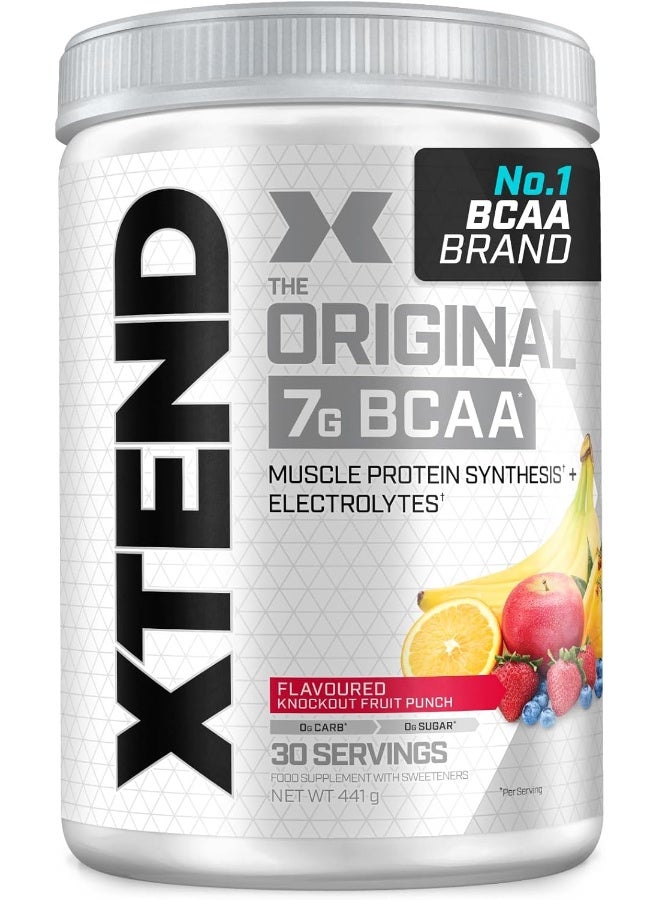 سكيفيشن مسحوق BCAA الأصلي بدون سكر مع إلكتروليتات للترطيب وإصلاح العضلات، مكمل بعد التمرين، بنكهة نوكاوت فواكه مشكّلة – 30 حصة - Image 1