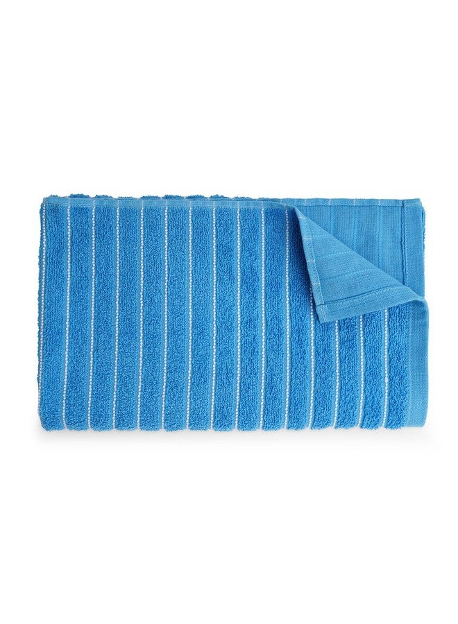 Welspun 2-in-1 100% Cotton 250 GSM Bath Towel-Royal Blue - Image 4
