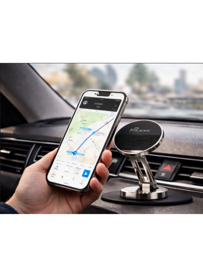 MPBLBERRI Magnetic Car Phone Holder Dashboard Mount – Multi-Functional Mobile Holder with Powerful Magnet, Adjustable Viewing Angle, One-Hand Operation for iPhone & Android - Image 2