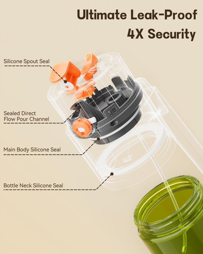 OURCABECUE Upgrade 2 in 1 Oil Sprayer for Cooking, 17oz Light-Blocking Glass Olive Oil Dispenser Bottle for Kitchen, Food-Grade Oil Mister with 8 Stickers for Salad, Frying (Green Bottle-Black Gap) - Image 2