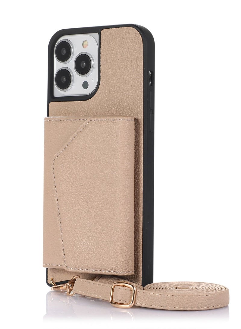 Suteni Back Cover Card Slots Leather Phone Case for iPhone - Image 1