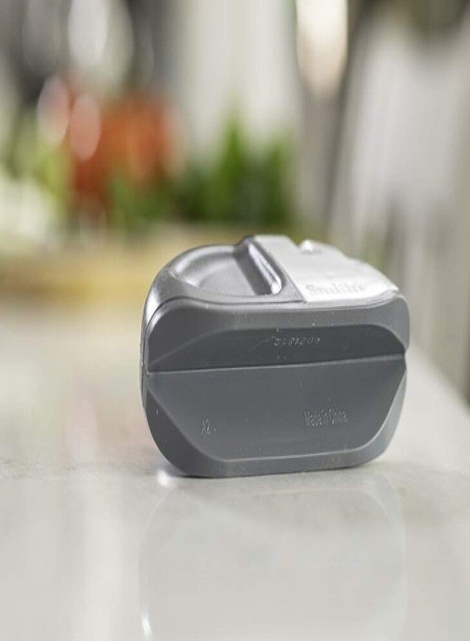 Smith's 51002 Edge Grip™ Select 2-Stage Sharpener - White - Compact - Non-Slip Base - Patented V Grip - Straight Edge Blades - Carbide & Ceramic Sharpeners - Image 4