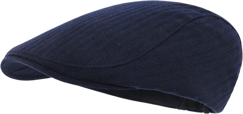 STARANCE Men's Flat Cap Wool Tweed Driving Irish Newsboy Hat - Image 1