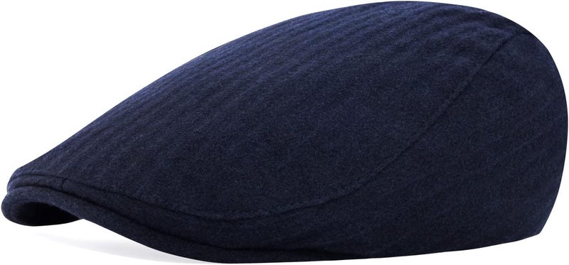STARANCE Men's Flat Cap Wool Tweed Driving Irish Newsboy Hat - Image 2