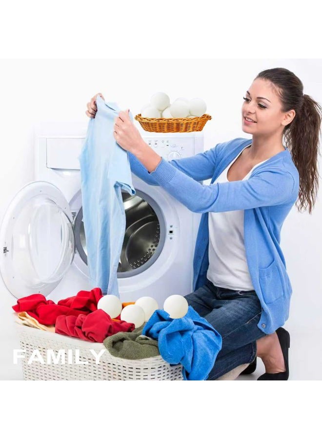 Qiseec Wool Dryer Balls 6 Pack - 3 Inch XL, Dryer Balls Laundry Reusable, Natural Fabric Softener, Reduce Drying Time and Prevent Wrinkles - Image 5