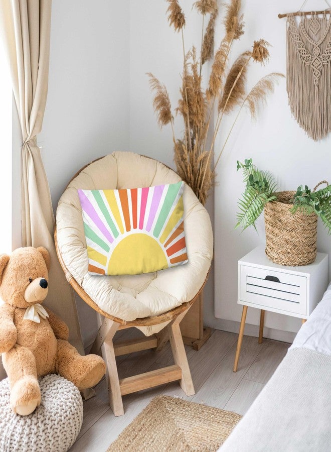 ONDTOM 12x20 Inch Classroom Decorative Throw Pillow Cover, 1 Pack Double-Sided, Boho Rainbow Mental Health Gifts for Kids Playroom School Reading Corner Counselor Therapist Office -A03 - Image 3