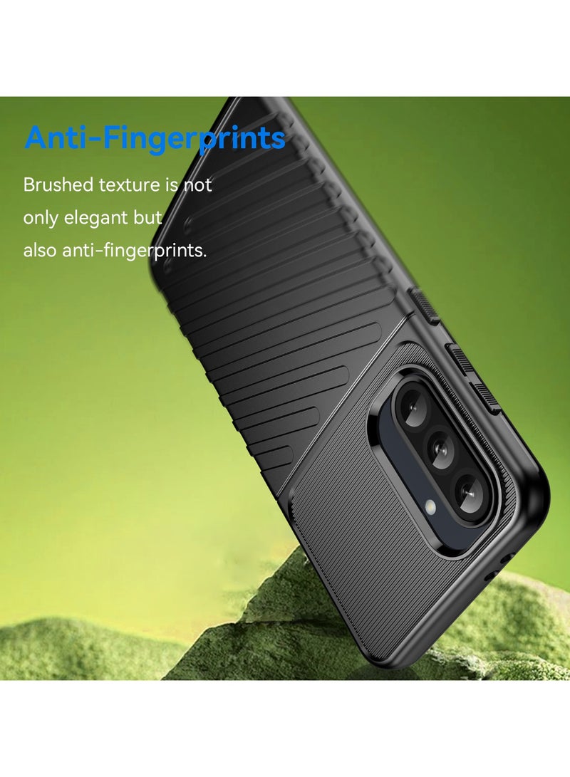 SanHu for Samsung Galaxy A73 5G Case Cover，Lens Slide Cover Design,Four Corner Anti Drop Airbag ,PC+TPU Environmentally Friendly Material,Black. - Image 3