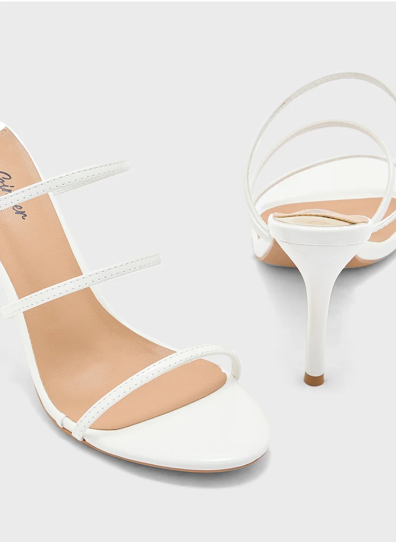 Ginger Strappy Barely There Heel Sandal