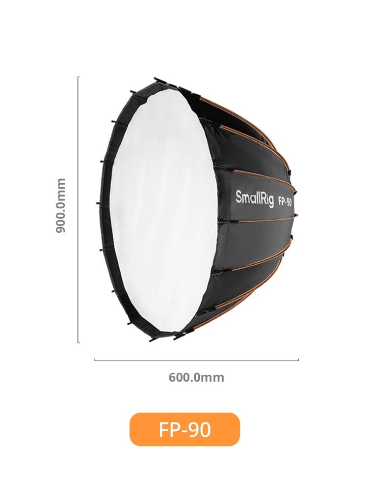SmallRig FP‑90 Quick‑Setup Folding Parabolic Softbox – 35.4″ Bowens Mount - Image 4