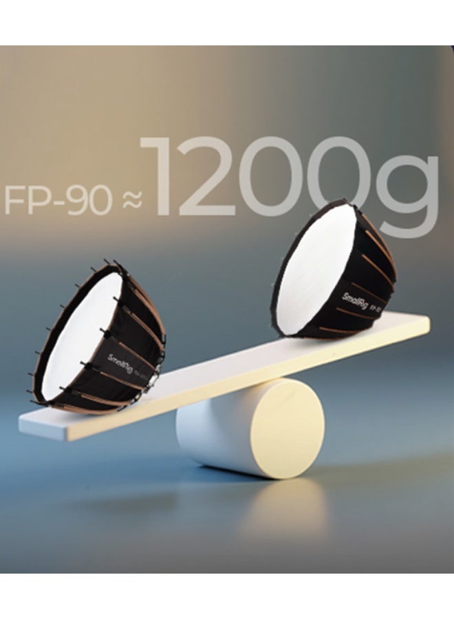 SmallRig FP‑90 Quick‑Setup Folding Parabolic Softbox – 35.4″ Bowens Mount - Image 3