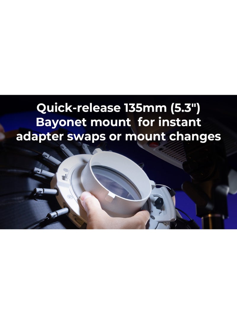 SmallRig FP‑90 Quick‑Setup Folding Parabolic Softbox – 35.4″ Bowens Mount - Image 2