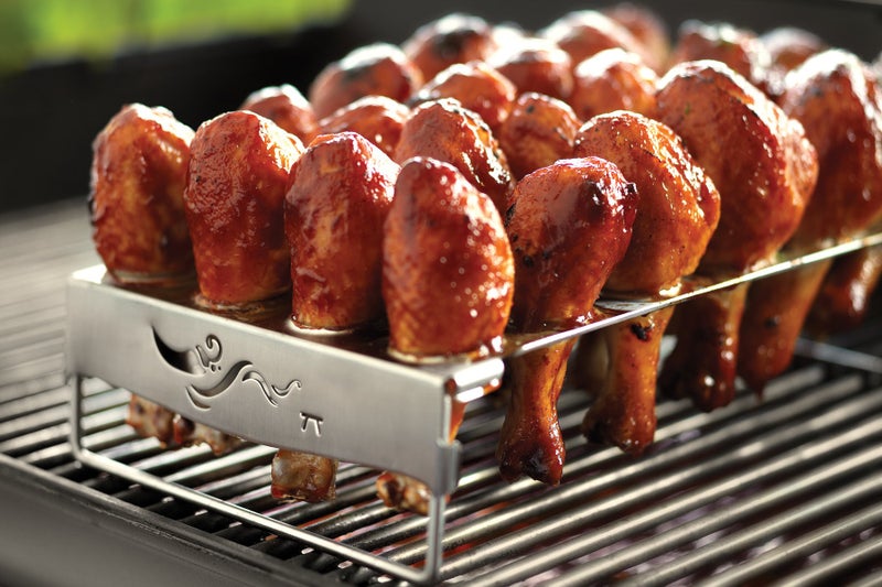 Outset QS83 Chicken Leg and Jalapeño Roaster with Collapsible Legs, Stainless Steel 7.75 x 11.5 x 3 - Image 3