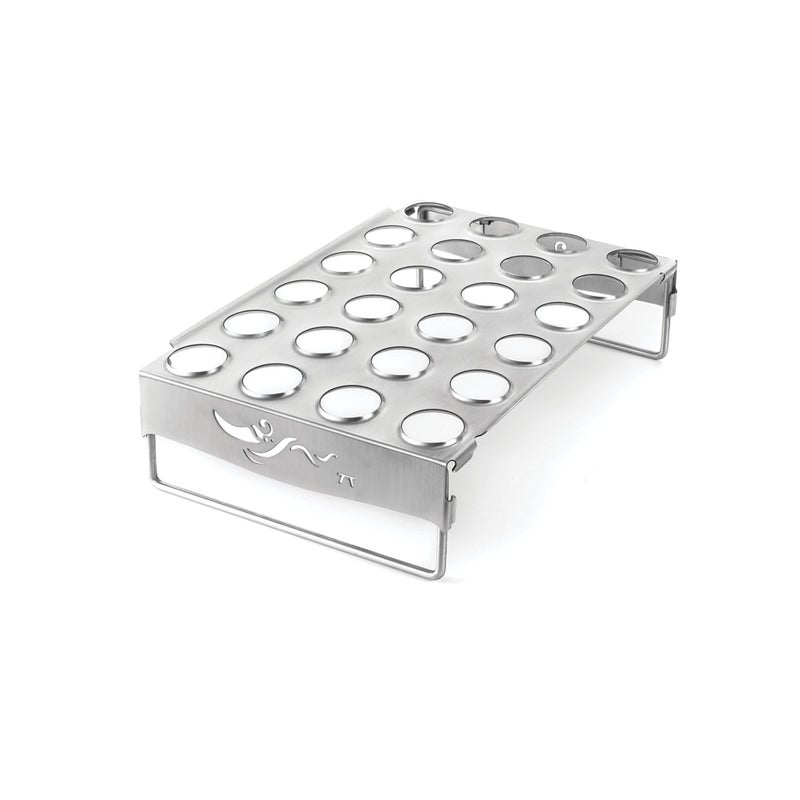 Outset QS83 Chicken Leg and Jalapeño Roaster with Collapsible Legs, Stainless Steel 7.75 x 11.5 x 3 - Image 5