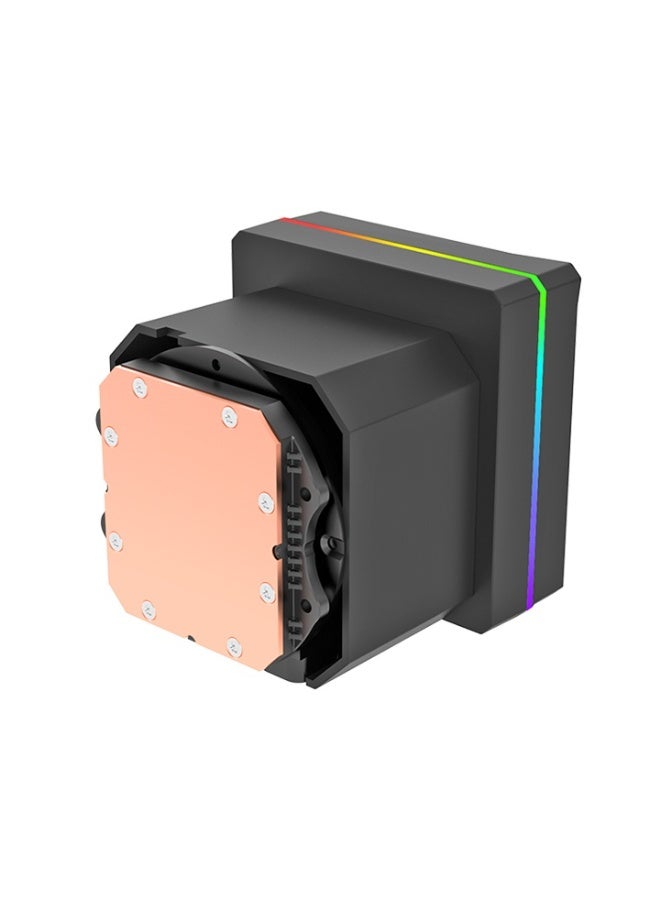 Thermaltake TH240 V3 ARGB Sync 240mm AIO Liquid CPU Cooler – Dual 120mm PWM Fans, Infinity Mirror Pump, 27mm Radiator, 355W TDP, Intel & AMD Compatible, Black | CL-W465-PL12SW-A - Image 3