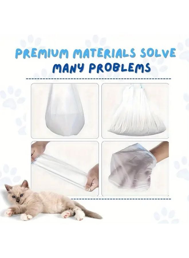 10 Rolls 150pcs Heavy Duty Cat Litter Box Liners Waste Bags 45x50cm Large Size - Image 5
