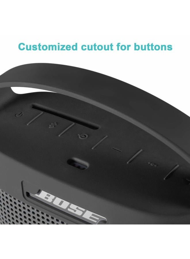 TXesign Protective Silicone Stand Up Case with Handle Compatible with Bose SoundLink Color Bluetooth Speaker II（Dark Gray - Image 5