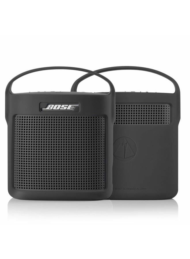 TXesign Protective Silicone Stand Up Case with Handle Compatible with Bose SoundLink Color Bluetooth Speaker II（Dark Gray - Image 1
