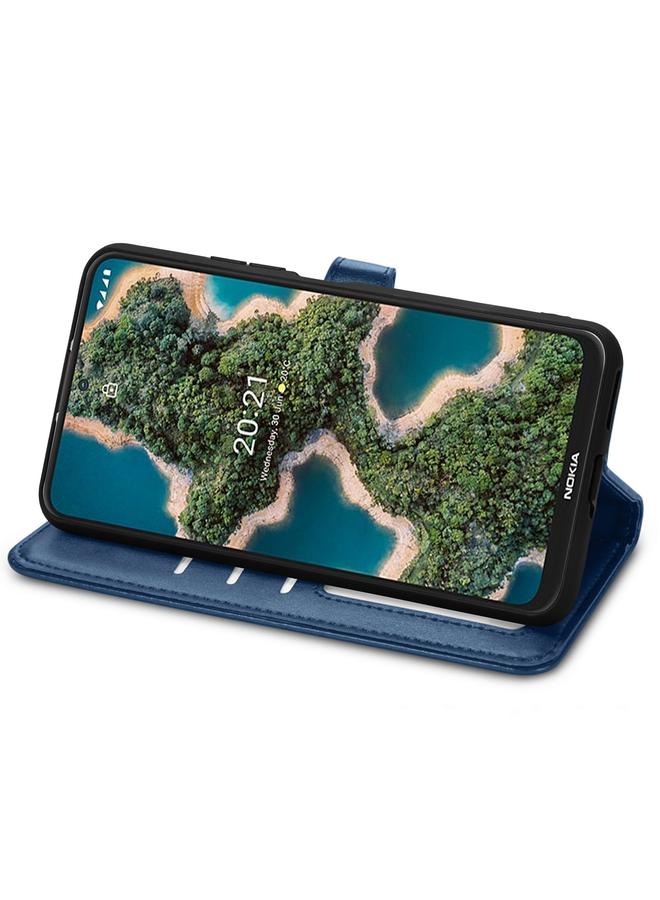 اس-توب جراب هاتف Nokia X10 / X20 بتصميم كلاسيكي بلون سادة مصنوع من الجلد - Image 4